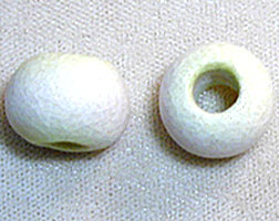 white peace bead