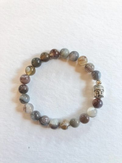 Buddha Bracelet | Botswana Agate
