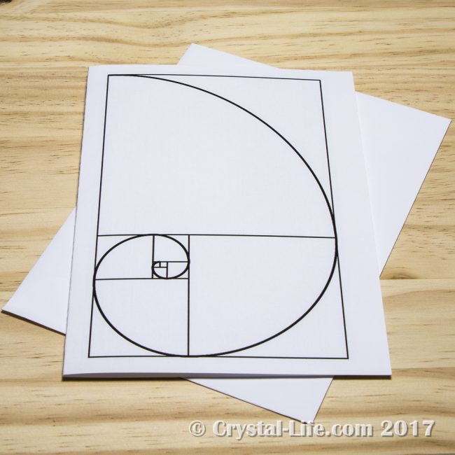 Fibonacci Spiral Card