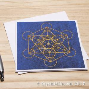 Metatron's Cube Card | Golden