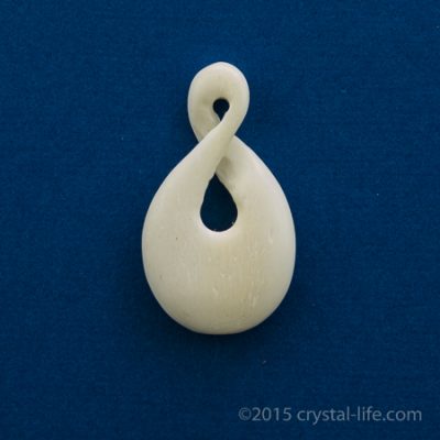 Maori Twist Pendant - Friendship - White Bone