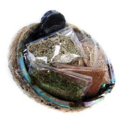 House Blessings (abalone shell with herbs)