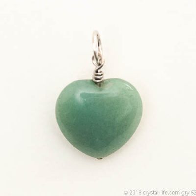 aventurine heart pendant