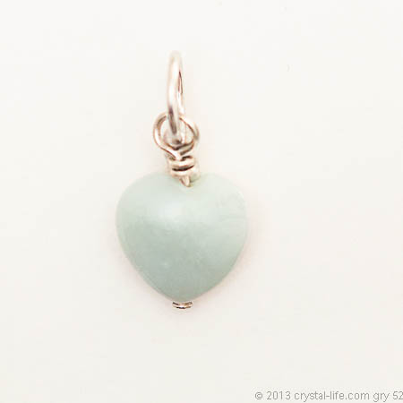 Amazonite Pendant | Heart | 1/2″