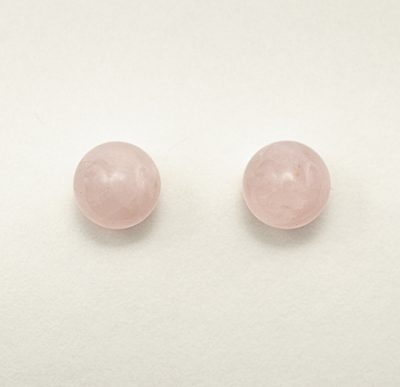Rose Quartz Earrings - Studs - 6mm