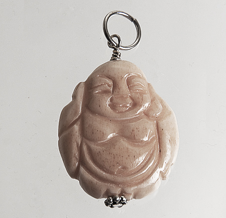 Laughing Buddha Pendant - 1 1/4"