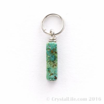 Turquoise Pendant - square rod