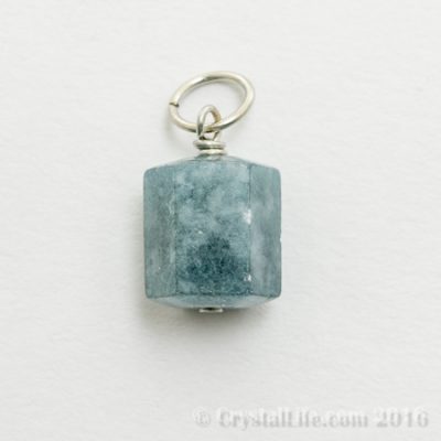 Angelite Pendant - Faceted 1/2"
