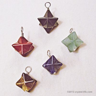 Merkabah Pendants - Star of David Pendants - Gemstones & Crystals