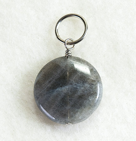 Labradorite Pendant – Circle 3/8″