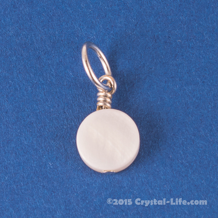 Mother of Pearl Pendant - Circle 3/8"