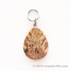 Picture Jasper Leaf Pendant