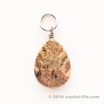 Picture Jasper Leaf Pendant 