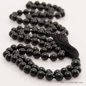 Black Onyx Prayer Bead Mala
