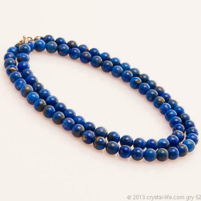 Lapis Lazuli Necklace - 6 mm beads