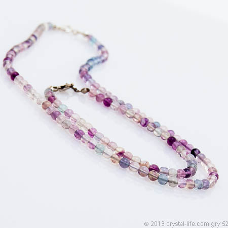 Rainbow Fluorite Necklace, Bracelet - 4mm beads