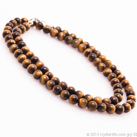 Tiger Eye Necklace - 6 mm beads