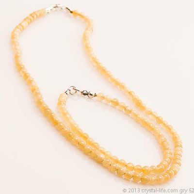Honey Jasper Necklace, Bracelet - 4 mm beads