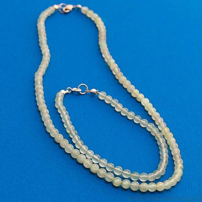 Jade Necklace, Bracelet - 4 mm beads