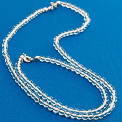 Quartz Necklace, Bracelet, Anklet - 4 mm beads