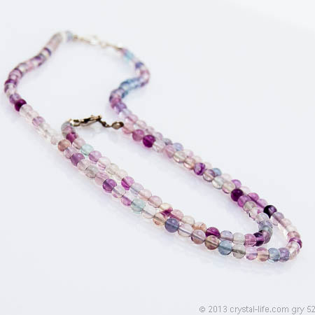 Beaded Violet Fluorite Bracelet