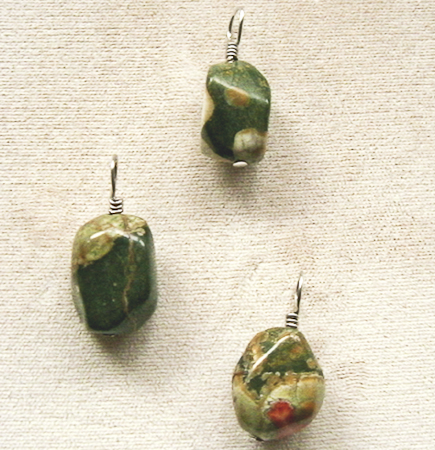 rhyolite nugget pendants