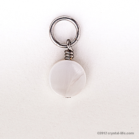 Mother of Pearl Pendant - Circle - 5/8"