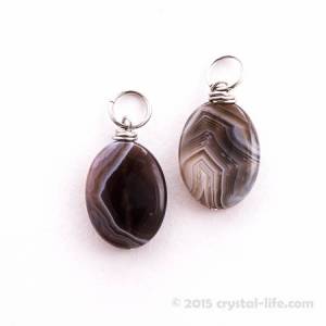 Botswana Agate Pendant | Oval 3/4"