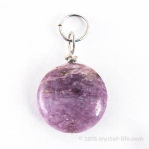 Sugilite Pendant - Circle 3/4"