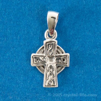Celtic Cross Pendant - 1/2" Sterling Silver