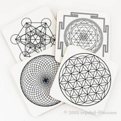 sacred geometry art coasters