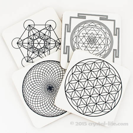 Art Coaster, Grid Base | Sacred Geometry | Classic Style