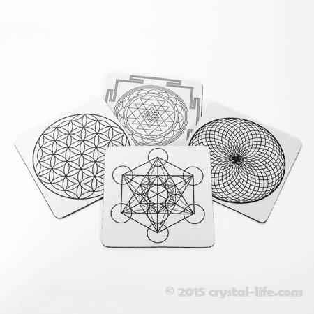 Cloth Coaster, Grid Base | Sacred Geometry | Classic Style