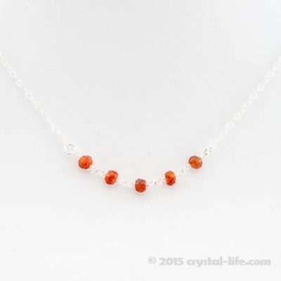 Carnelian Fairy Stars Necklace