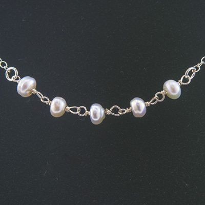 Fairy Stars Necklace - Pearl