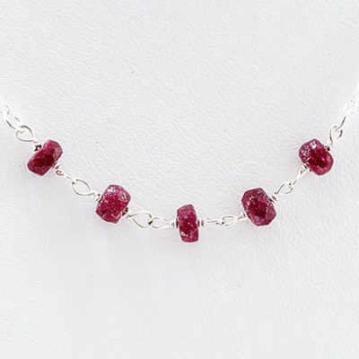 Fairy Stars Necklace - Ruby