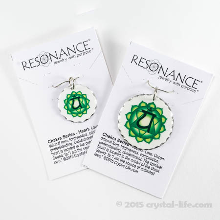 Pendants come packaged on attractive backing with information about the chakra