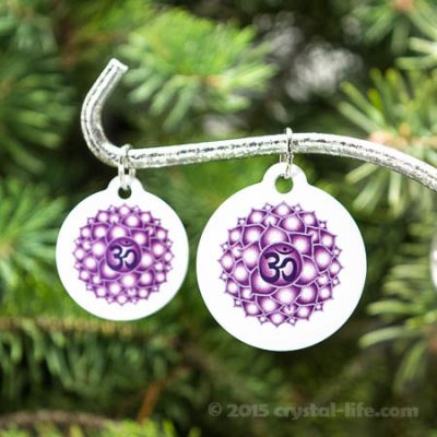Classic Style Crown Chakra Pendants, 7/8" & 1 1/4"