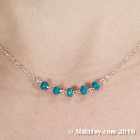 Blue Turquoise Fairy Stars Necklace and Bracelet