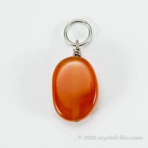 Carnelian Pendant - Oval 3/4"