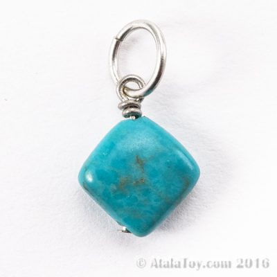 Turquoise Pendant - Diamond - 1/2"