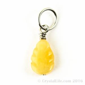 Ambronite Pendant - Leaf | Crystal Life