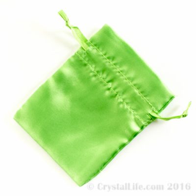 Satin Bag - Lime Green 3x4