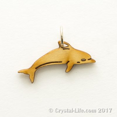 Wood Dolphin Pendant | Crystal Life