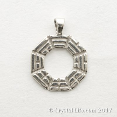Silver Bagua Pendant | Crystal Life