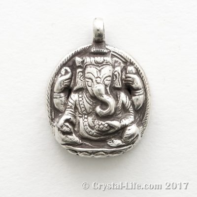 Sterling Silver Ganesh Pendant | Crystal Life