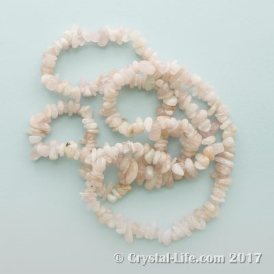 Morganite Chip Necklace | Crystal Life