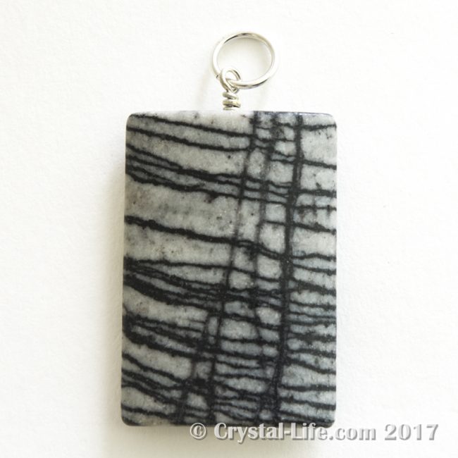 Spiderweb Jasper Pendant