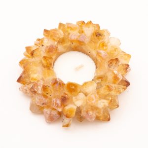 Citrine Points Candle Holder