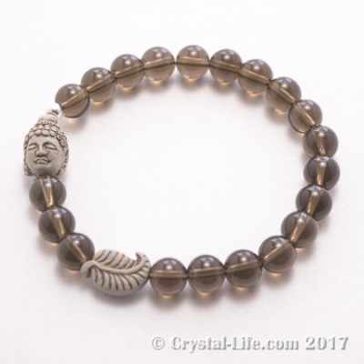 Compassion Buddha Bracelet | Smokey Quartz